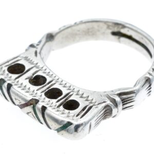 Amazigh Tuareg Niger Silver Ring with Rectangular Bezel