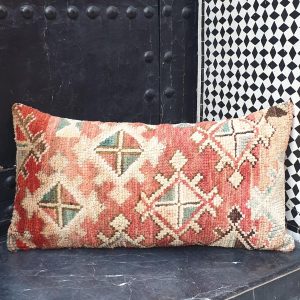 Berber Handmade Vintage Wool Pillow Cover Tribal Cushion Accent