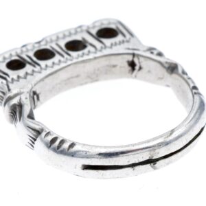 Amazigh Tuareg Niger Silver Ring with Rectangular Bezel