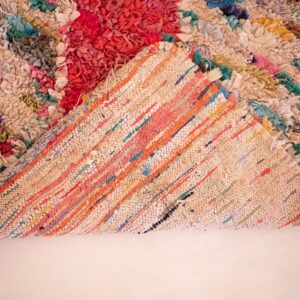 Berber Amazigh Handwoven Colorful Eco-Friendly Runner Rug Tribal Art