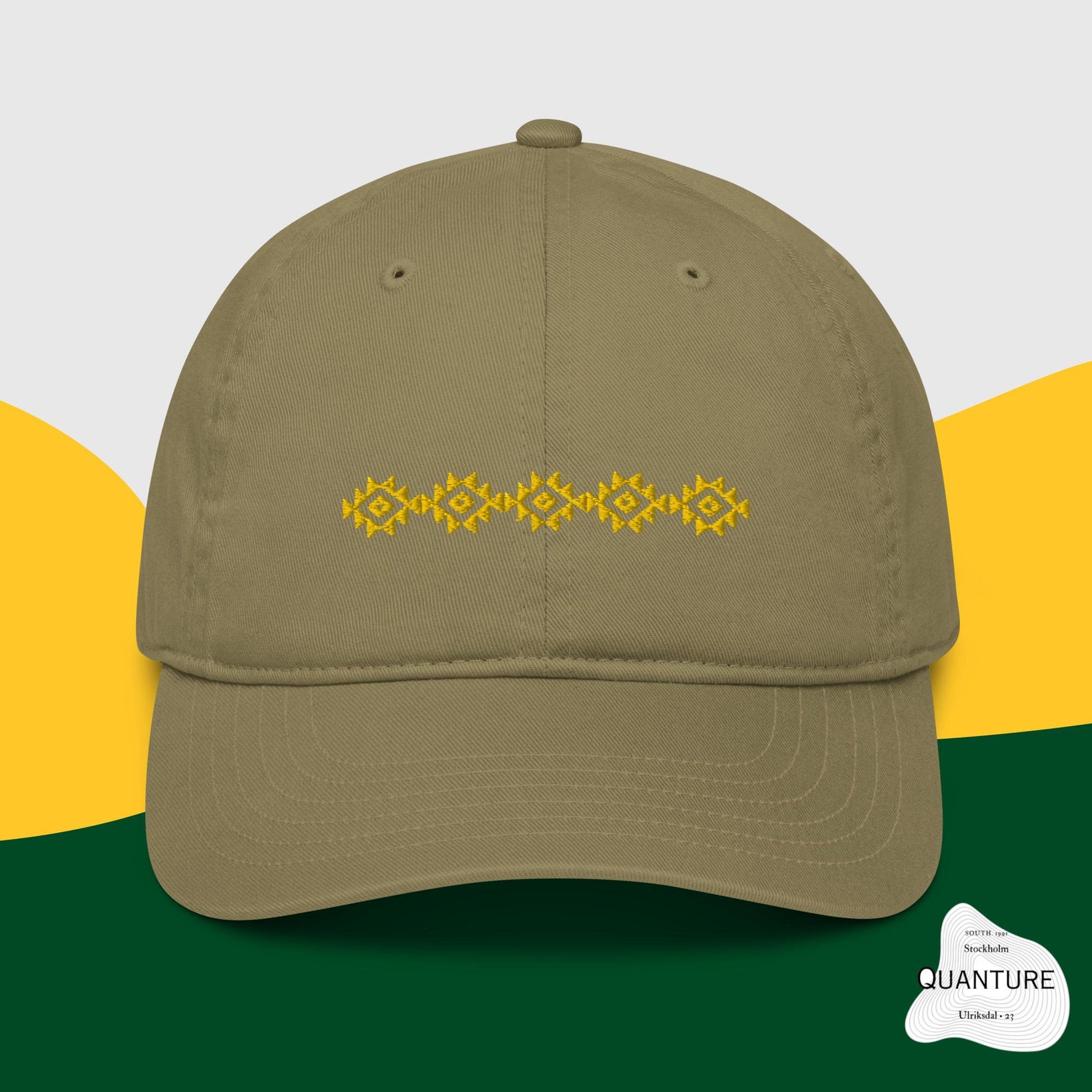 Berber Amazigh Kabyle Organic Cotton Dad Hat with Eye Embroidery