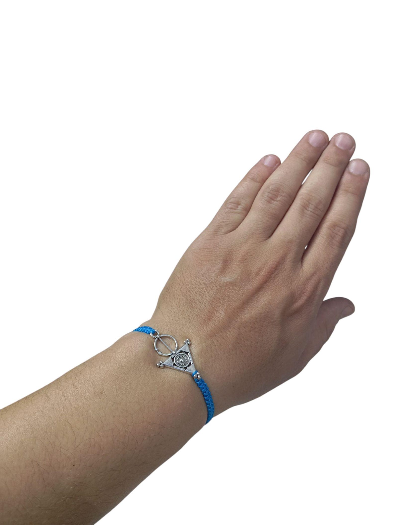Amazigh Tazerzit Bracelet Jewelry Set with Berber Fibula Charms