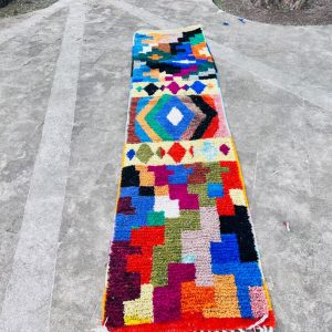 Berber Hand Knotted Azilal Wool Rug Custom Design