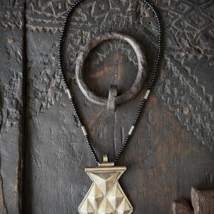 Berber Tuareg Khomeissa Necklace with Sahara Silver Pendant