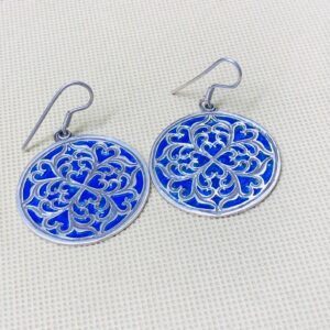 Amazigh Tuareg Handmade Silver Berber Inspired Ethnic Earrings