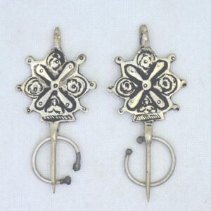 Amazigh Berber Vintage Fibula Pair Traditional Tribal Brooches
