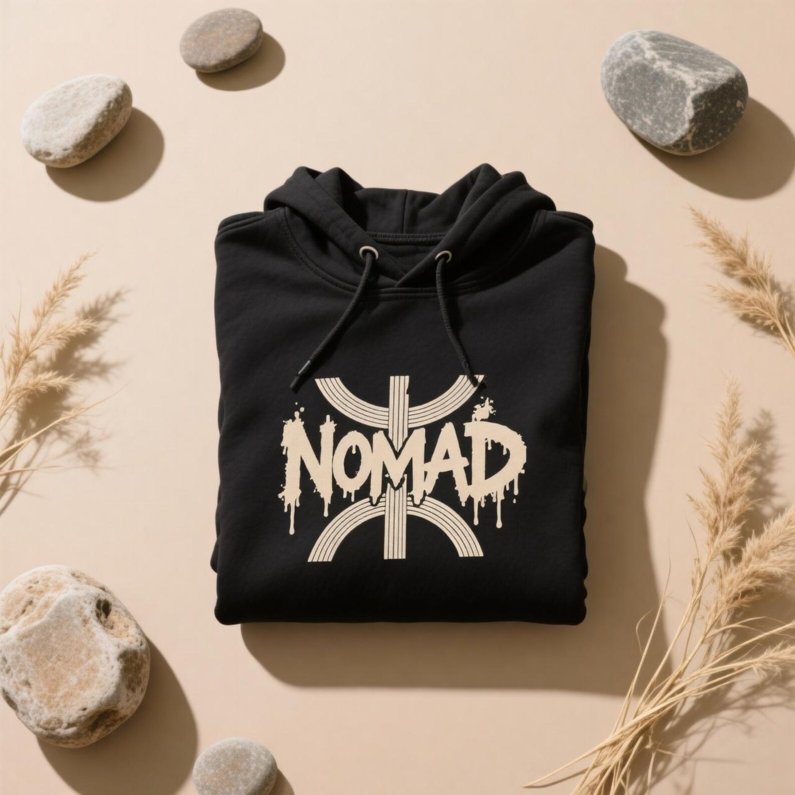 Amazigh Yaz Symbol Hoodie Berber Urban Streetwear Design