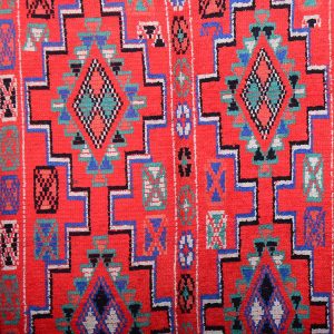 Vintage Azilal Berber Boujaad Wool Rug Handmade Atlas Carpet