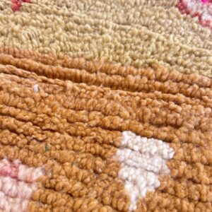 Amazigh Brown Berber Wool Rug Handwoven Tribal Carpet