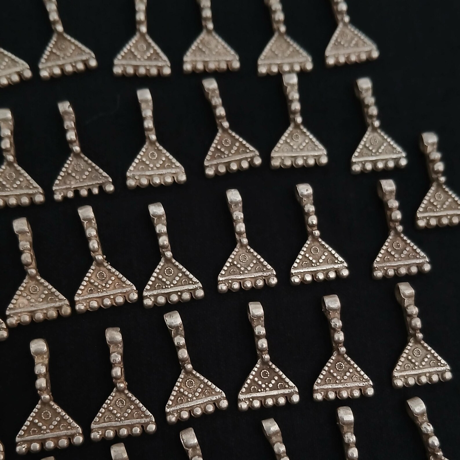 Berber Antique Silver Pendant Necklace Collection Ancient Jewelry