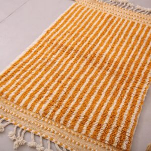 Amazigh Berber Handmade Wool Rug for Living Room Decor