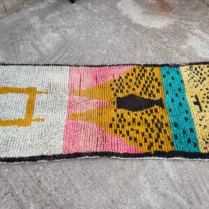 Amazigh Bold Modern Patterns Vibrant Colors Berber Runner Rug