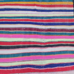 Berber Vintage Handwoven Multicolored Blanket SIZE 3.40 cm 1.38 cm