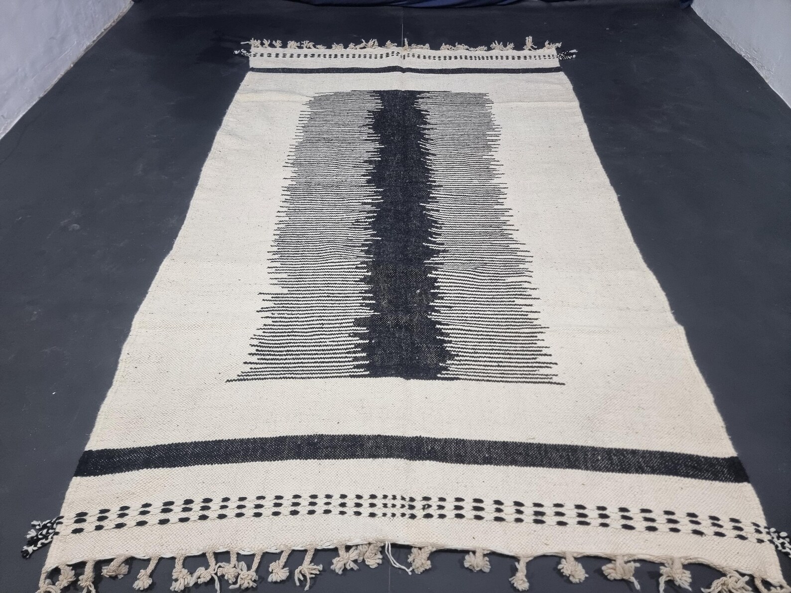 Handwoven Berber Boujaad Rug know that Geometric Kilim