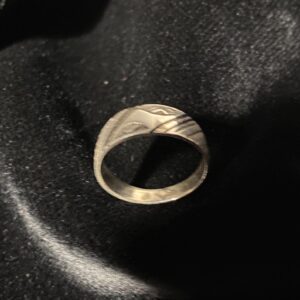 Berber Tuareg Alliance Ring with Silver and d'ébène Wood