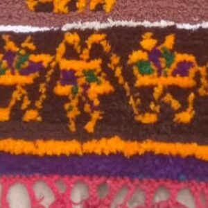 Amazigh Colorful Berber Atlas Wool Rug for Home Decor