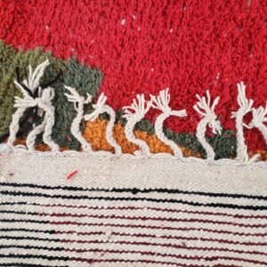 Amazigh Berber Handmade Wool Rug With Geometric Heritage Design