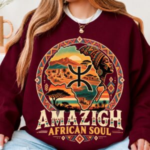 Amazigh Berber Yaz African Soul PNG Digital Download Design