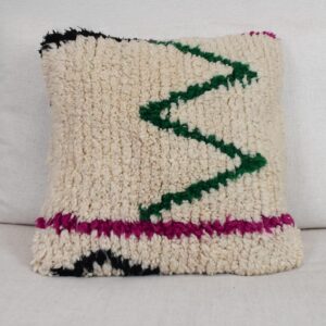 Berber Amazigh Pillow with objects that have meaning and character Wool Cover