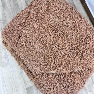 Amazigh Handwoven Berber Wool Floor Pouf with Hanbel Design