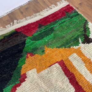 Amazigh Abstract Berber Wool Rug Custom Design Size Options