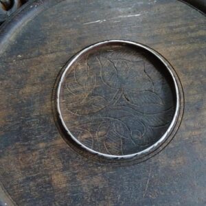 Vintage Amazigh Berber High-Grade Fine Silver Bangle Bracelet