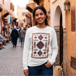 Amazigh Geometric Digital T-Shirt Design PNG Download Pattern
