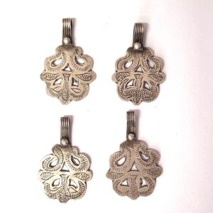 Berber Tifinagh Maroc Anciens Silver Pendant Vintage Necklace