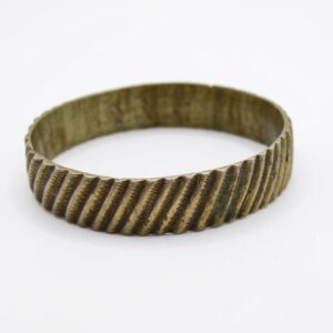 Antique Amazigh Berber Geometric Engraved Vintage Bangle Bracelet