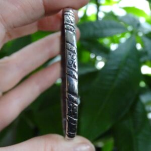 Vintage Amazigh Berber High-Grade Fine Silver Bangle Bracelet