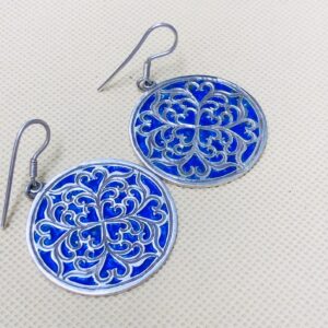Amazigh Tuareg Handmade Silver Berber Inspired Ethnic Earrings
