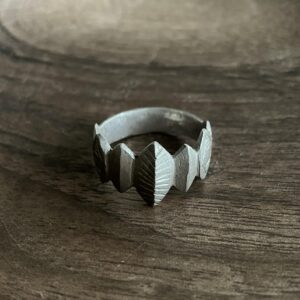 Amazigh Berber Antique Strength Geometric Silver Ring Design