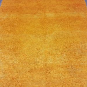 Berber Beni Ourain Vintage Orange Wool Rug Handmade Floor Decor