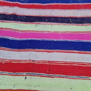 Berber Vintage Handwoven Multicolored Blanket SIZE 3.40 cm 1.38 cm