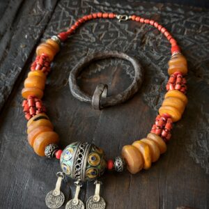 Amazigh Berber Tagmout Pendant Antique Style Necklace Unique