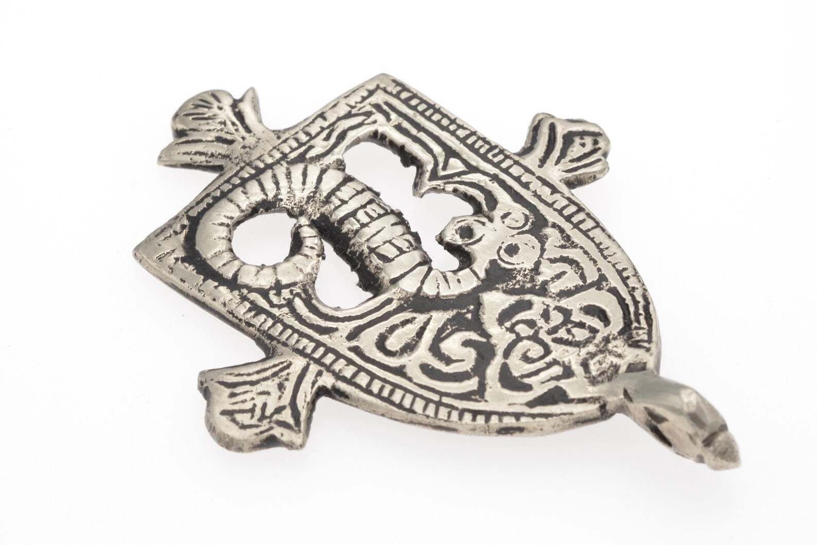 Amazigh Berber LOUHA Silver Amulet Necklace from Todrha Valley