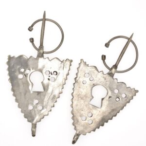 Amazigh Antique Fibula Pair with Southern Openwork Silver Design