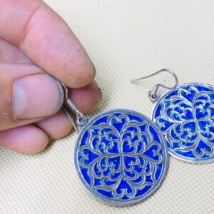 Amazigh Tuareg Handmade Silver Berber Inspired Ethnic Earrings