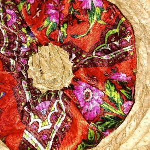 Berber Chouchou Scrunchie with Kabyle Satin Hair Accessory Design