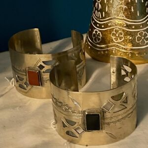 Amazigh Berber Tuareg Carnelian 3 INCHES Cuff Bracelet
