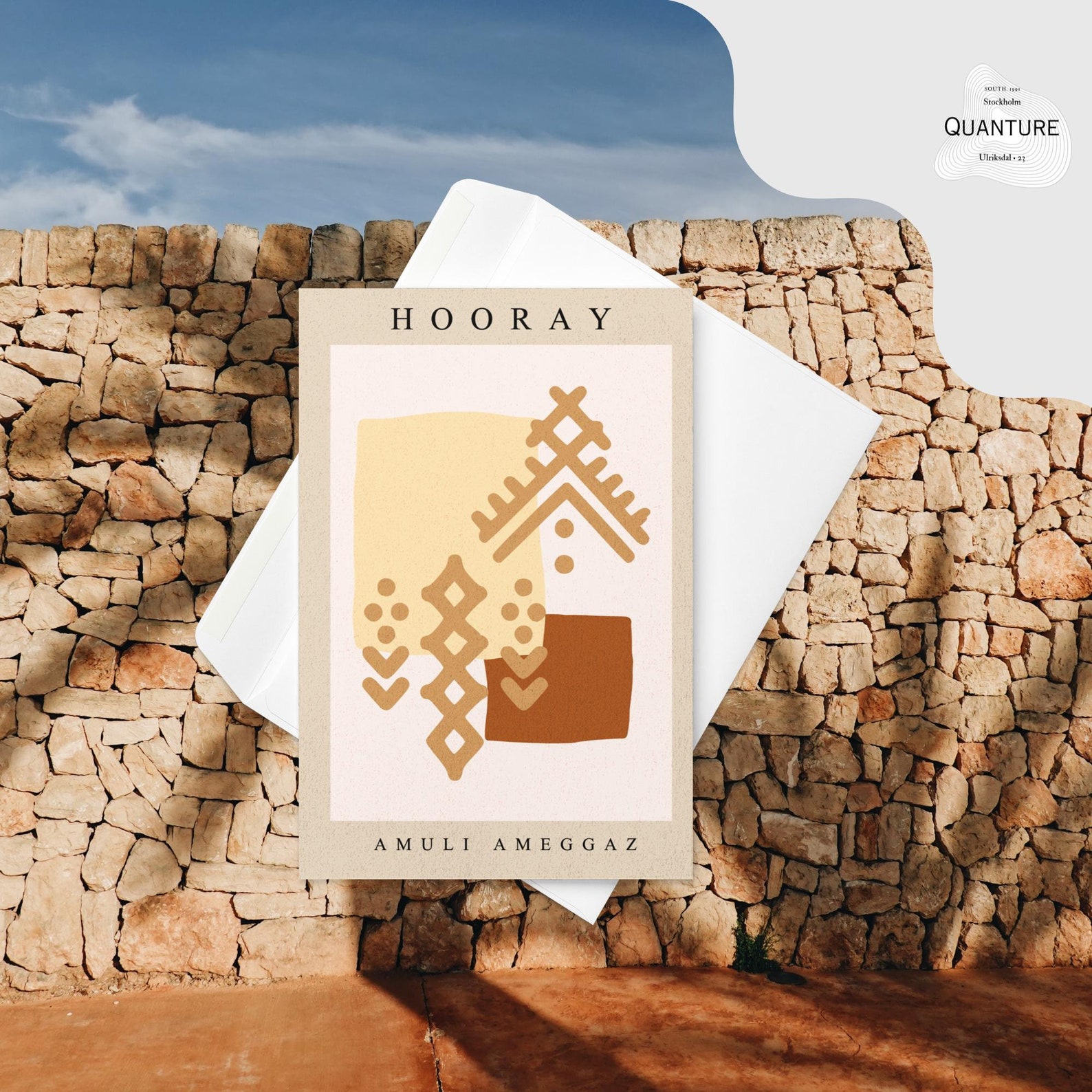 Berber Amuli Ameggaz Kabyle Birthday Greeting Card Design