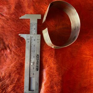 Berber Antique Tunisian Wide Flared Silver Bracelet with Satiny Wear