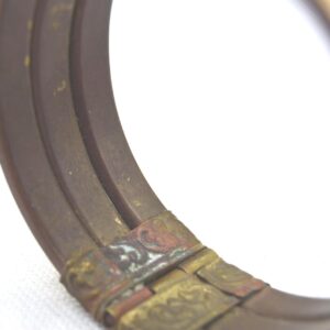 Amazigh Berber Vintage Wide Cuff Bracelet with Bone Brass Design