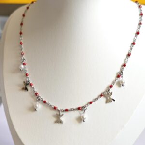 Amazigh Berber Tifinagh Yaz Kabyle Beaded Necklace with Pendant