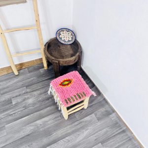 Handmade Berber Mini Wool Rug for Desk Decor