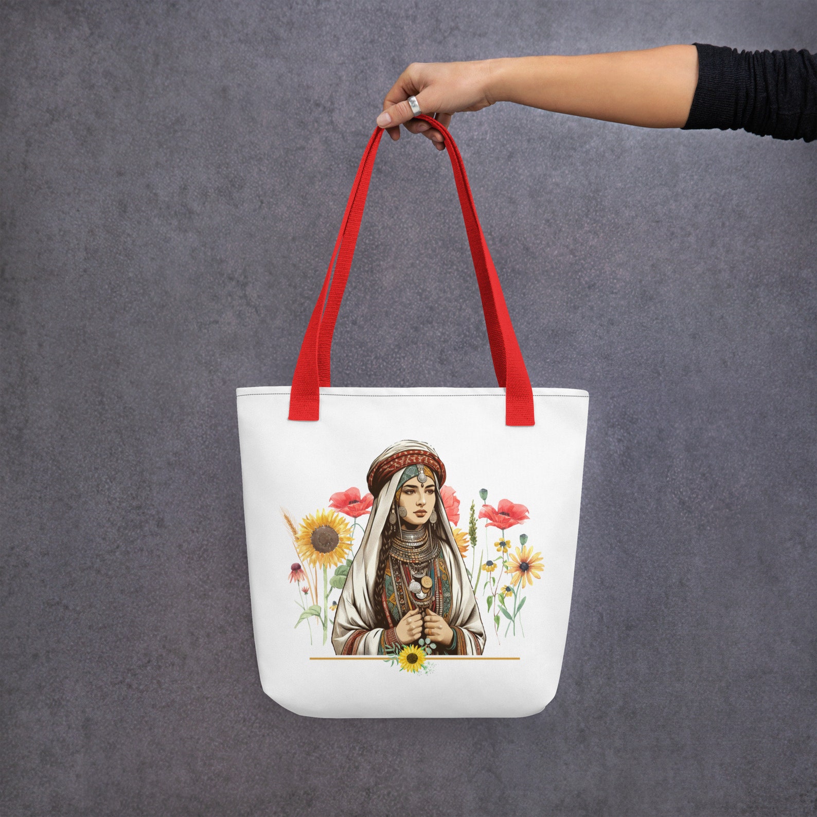 Amazigh Berber Kabyle Tifinagh Motifs Design Tote Bag
