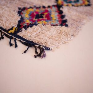 Berber Boucherouite Colorful Handwoven Patterns Kids Room Rug