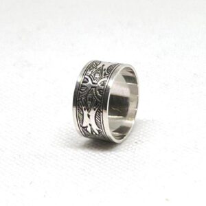 Amazigh Tuareg Yaz Sterling Silver Berber Ring Size 8 Tribal Jewelry