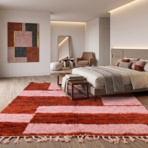 Amazigh Custom Berber Wool Rug for Living Room Handmade Design