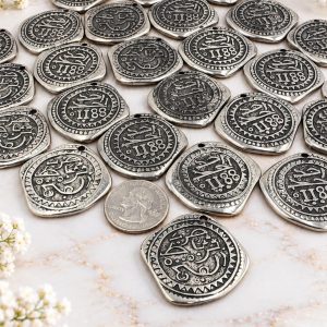 Berber Coin Pendant Necklace Tribal Charm Jewelry Finding